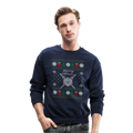 Dungeon GrandMaster® Merry Critmas Ugly X-mas Sweater - navy