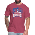 DGM Tabletop Misfits Logo T-shirt - heather burgundy