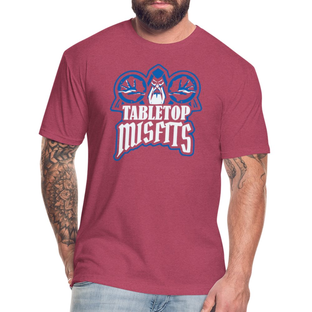 DGM Tabletop Misfits Logo T-shirt - heather burgundy