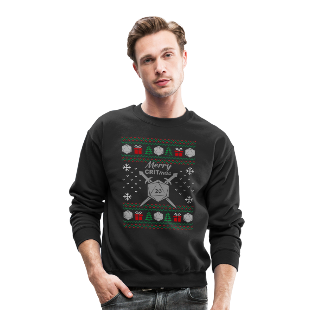 Dungeon GrandMaster® Merry Critmas Ugly X-mas Sweater - black