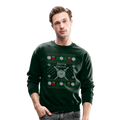 Dungeon GrandMaster® Merry Critmas Ugly X-mas Sweater - forest green