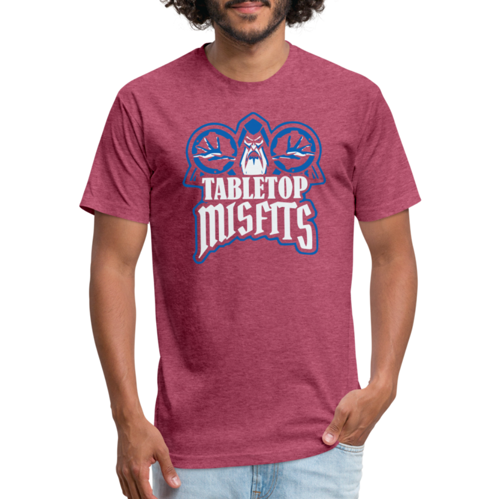 DGM Tabletop Misfits Logo T-shirt - heather burgundy