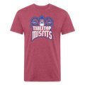 DGM Tabletop Misfits Logo T-shirt - heather burgundy