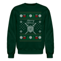 Dungeon GrandMaster® Merry Critmas Ugly X-mas Sweater - forest green