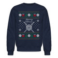 Dungeon GrandMaster® Merry Critmas Ugly X-mas Sweater - navy