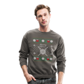 Dungeon GrandMaster® Merry Critmas Ugly X-mas Sweater - asphalt gray