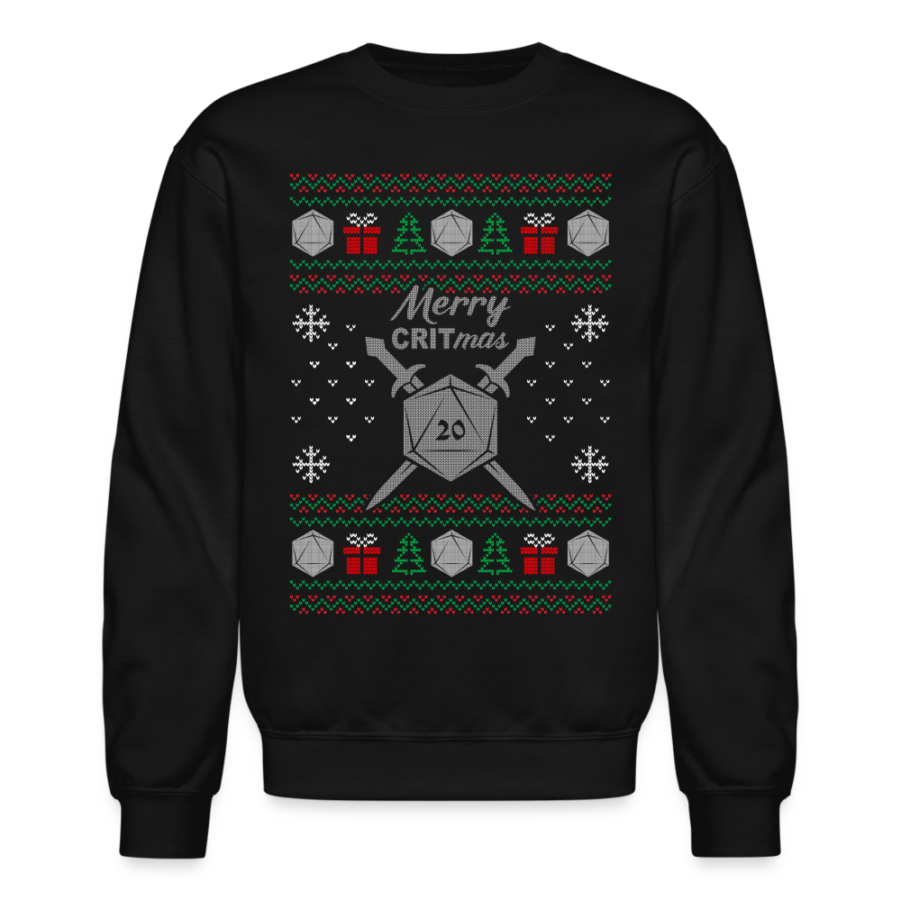 Dungeon GrandMaster® Merry Critmas Ugly X-mas Sweater - black