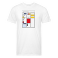 Dungeon GrandMaster® Modern Art Character Sheet T-Shirt - white