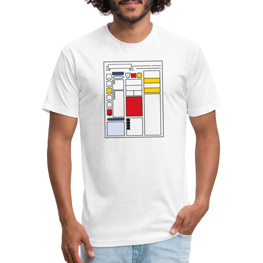 Dungeon GrandMaster® Modern Art Character Sheet T-Shirt - white