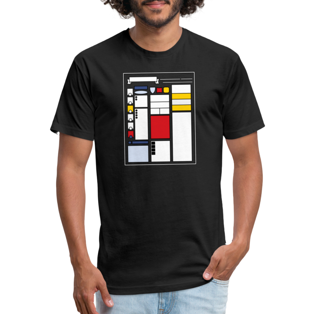 Dungeon GrandMaster® Modern Art Character Sheet T-Shirt - black