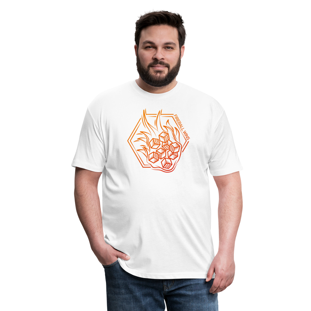 Dungeon GrandMaster® Fireball Wins T-Shirt - white