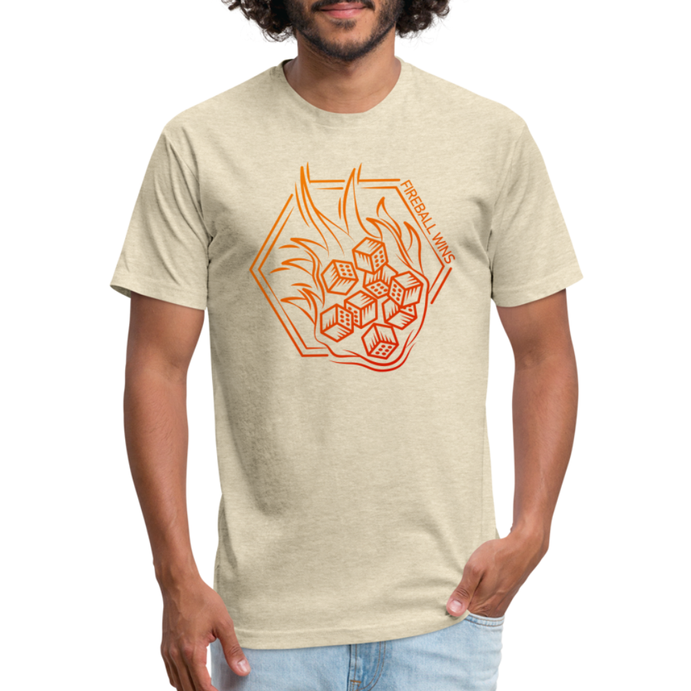 Dungeon GrandMaster® Fireball Wins T-Shirt - heather cream