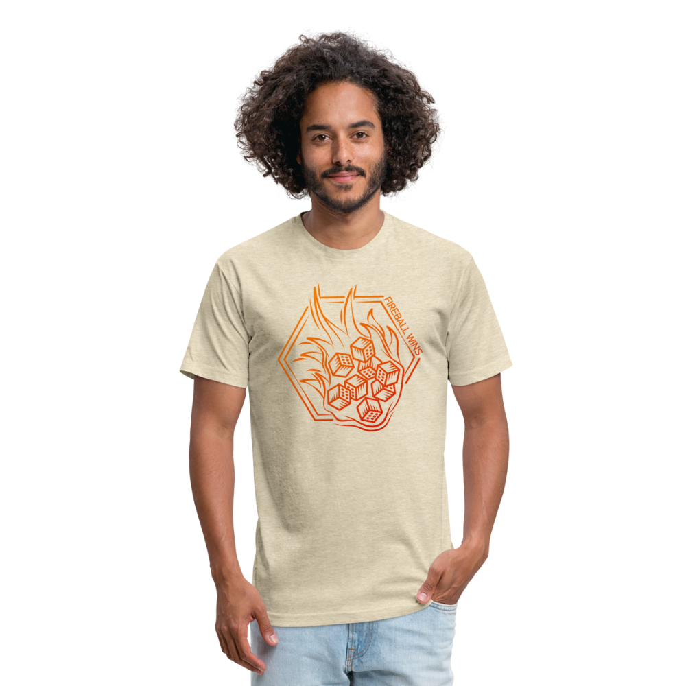 Dungeon GrandMaster® Fireball Wins T-Shirt - heather cream