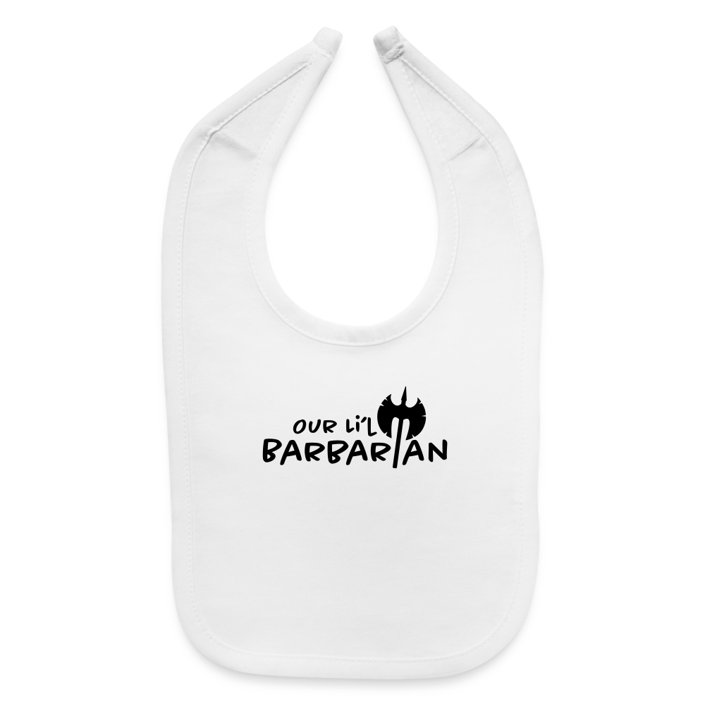 Our Li'l Barbarbian Bib |  Baby Bib Gift | Dungeon GrandMaster