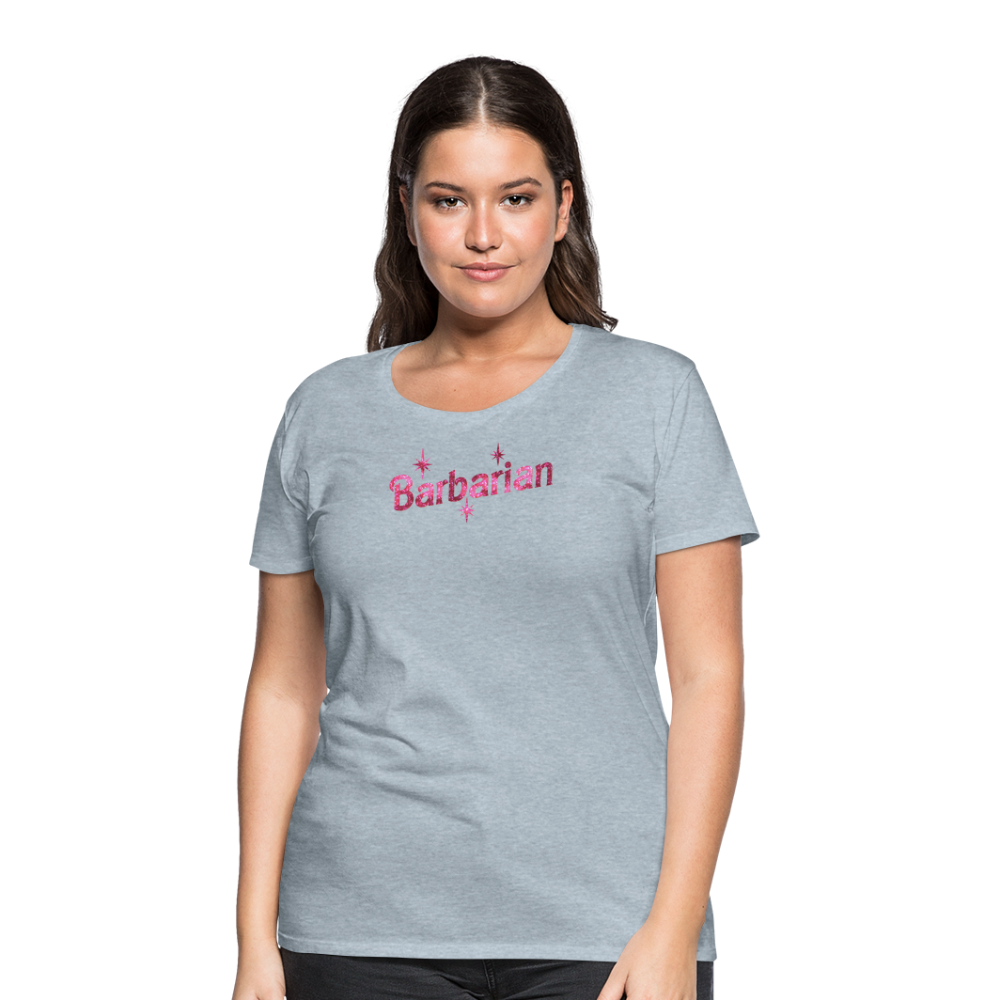 Grey Barbarian Glitter T-Shirt Womens