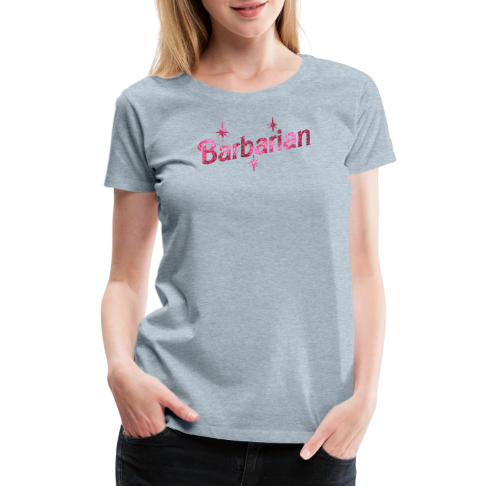 Grey Barbarian Glitter T-Shirt Womens