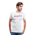 White glitter t shirt mens